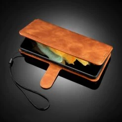 Etui Portefeuille Galaxy S21 Ultra Style Retro Avec Rangements Cartes - Marron -All For Phone Magasin etui galaxy s21 ultra frac3766 12