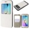 Etui Galaxy S6 Edge Cuir Avec Fenetre Mercury Blanc -All For Phone Magasin etui galaxy s6 edge frac1062