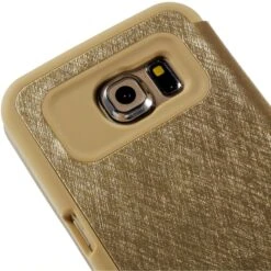 Etui Galaxy S6 Edge Cuir Avec Fenetre Mercury Champagne -All For Phone Magasin etui galaxy s6 edge frac1065 4