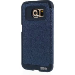 Etui Galaxy S6 Edge Cuir Avec Fenetre Mercury Bleu -All For Phone Magasin etui galaxy s6 edge frac1066 2