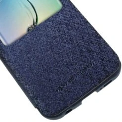 Etui Galaxy S6 Edge Cuir Avec Fenetre Mercury Bleu -All For Phone Magasin etui galaxy s6 edge frac1066 4