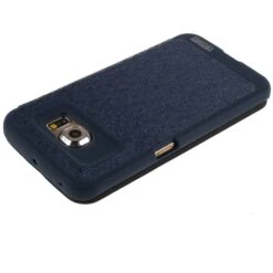 Etui Galaxy S6 Edge Cuir Avec Fenetre Mercury Bleu -All For Phone Magasin etui galaxy s6 edge frac1066 6