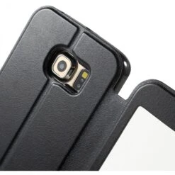 Etui Galaxy S6 Edge Slide Avec Fenetre Noir -All For Phone Magasin etui galaxy s6 edge frac1067 6