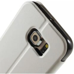 Etui Galaxy S6 Edge Slide Avec Fenetre Blanc -All For Phone Magasin etui galaxy s6 edge frac1068 7