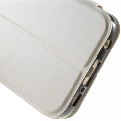 Etui Galaxy S6 Edge Slide Avec Fenetre Blanc -All For Phone Magasin etui galaxy s6 edge frac1068 8