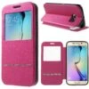 Etui Galaxy S6 Edge Slide Avec Fenetre Fushia -All For Phone Magasin etui galaxy s6 edge frac1069