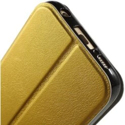 Etui Galaxy S6 Edge Slide Avec Fenetre Jaune -All For Phone Magasin etui galaxy s6 edge frac1070 7