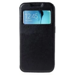 Etui Galaxy S6 Edge Cuir ROAR Noir -All For Phone Magasin etui galaxy s6 edge frac1074 2