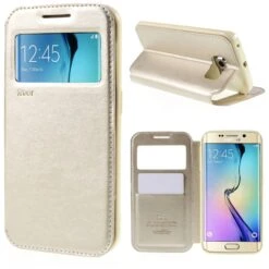 Etui Galaxy S6 Edge Cuir ROAR Champagne