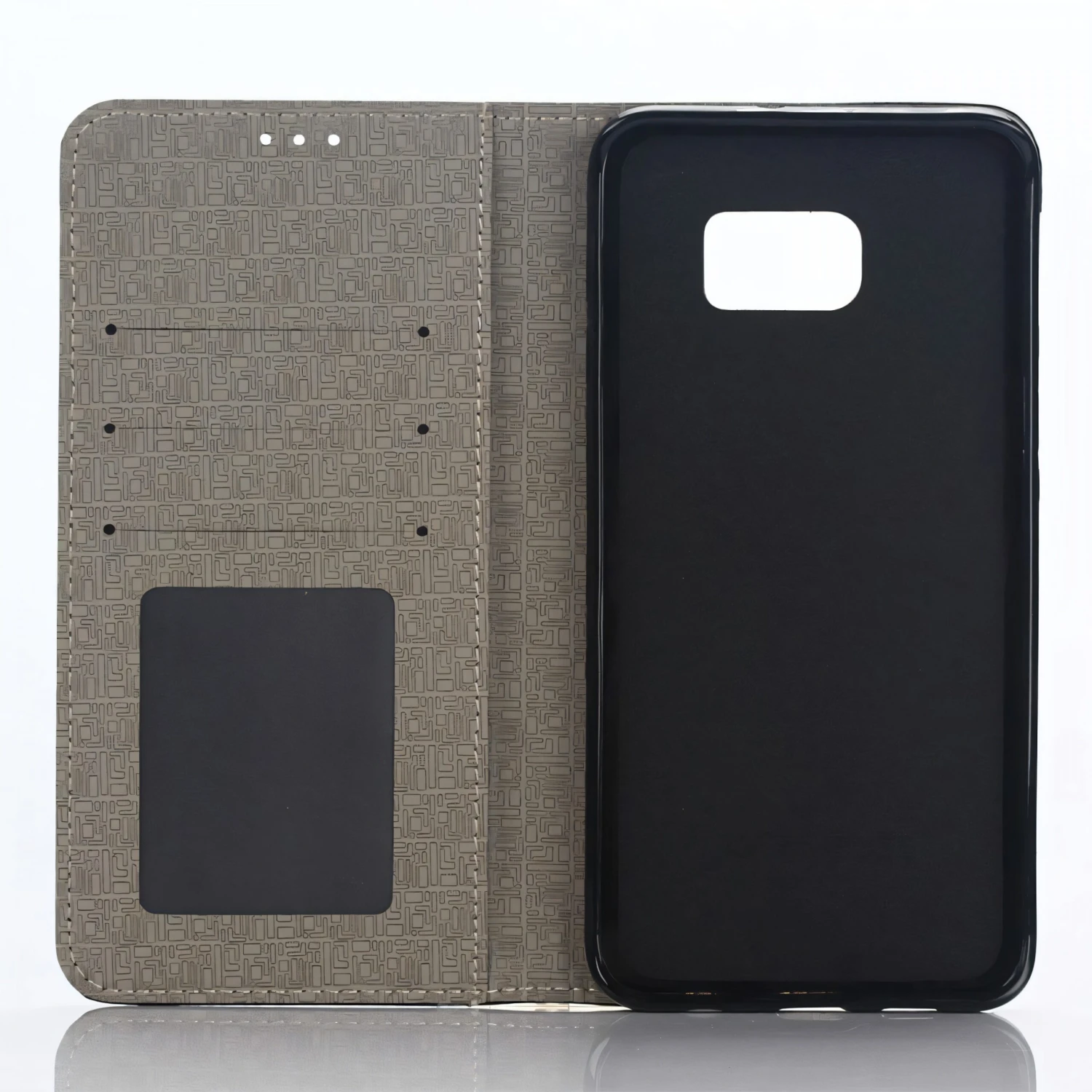 Etui Galaxy S6 Edge Plus Cuir Bi-Couleur Blanc 6 Etui Galaxy S6 Edge Plus Cuir Bi-Couleur Blanc – Image 4