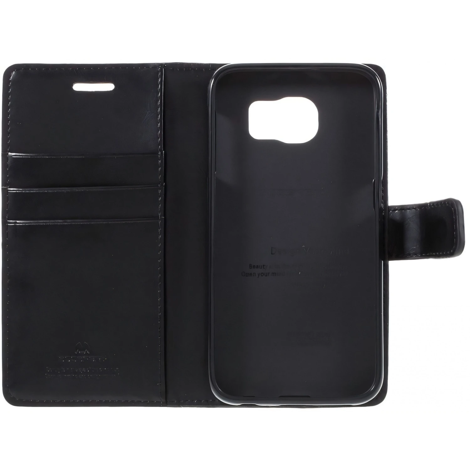 Etui Portefeuille Samsung Galaxy S6 Mercury Noir 11 Etui Portefeuille Samsung Galaxy S6 Mercury Noir – Image 9