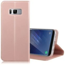 Etui Galaxy S8 Plus Simili-cuir Silicone Rose -All For Phone Magasin etui galaxy s8 plus frac1564 3