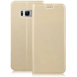 Etui Galaxy S8 Plus Simili-cuir Silicone Or -All For Phone Magasin etui galaxy s8 plus frac1565 5