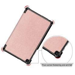 Étui De Protection Galaxy Tab A 8.0 (2019) - Pliable En 3 Or Rose -All For Phone Magasin etui galaxy tab a 80 frac4108 4