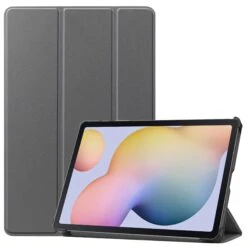 Housse De Protection Galaxy Tab S7 Avec Support Pliable Style Smart Case - Gris