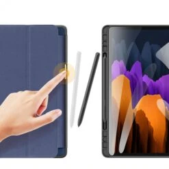 Housse De Protection Galaxy Tab S7 Avec Support Horizontale - Top Design DUX DUCIS - Bleu -All For Phone Magasin etui galaxy tab s7 t870 frac3672 2