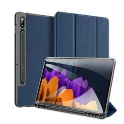 Housse De Protection Galaxy Tab S7 Avec Support Horizontale - Top Design DUX DUCIS - Bleu