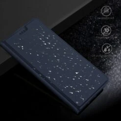 Etui Portefeuille Huawei P Smart Avec Contour Silicone Bleu Foncé -All For Phone Magasin etui huawei p smart frac2454 6