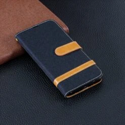 Etui Portefeuille Huawei P Smart 2019 Et Honor 10 Lite Style Jean Noir -All For Phone Magasin etui huawei p smart frac2988 8