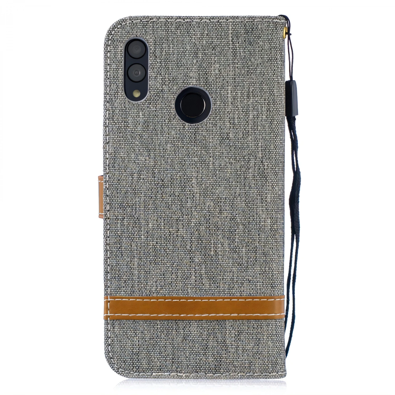 Etui Portefeuille Huawei P Smart 2019 Et Honor 10 Lite Style Jean Gris 5 Etui Portefeuille Huawei P Smart 2019 Et Honor 10 Lite Style Jean Gris – Image 3