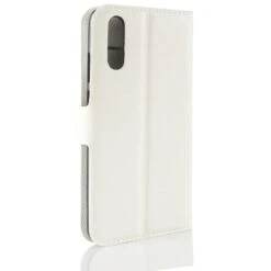Etui Portefeuille Huawei P20 Style Cuir Blanc -All For Phone Magasin etui huawei p20 frac2470 5