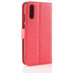 Etui Portefeuille Huawei P20 Style Cuir Rouge -All For Phone Magasin etui huawei p20 frac2471 5