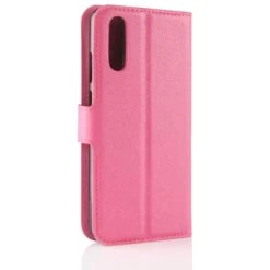 Etui Portefeuille Huawei P20 Style Cuir Fushia -All For Phone Magasin etui huawei p20 frac2472 5