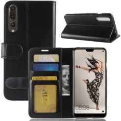 Etui Portefeuille Huawei P20 Pro Similicuir Noir -All For Phone Magasin etui huawei p20 pro frac2462 3