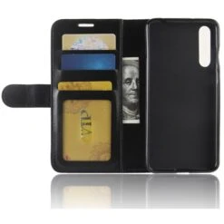 Etui Portefeuille Huawei P20 Pro Similicuir Noir -All For Phone Magasin etui huawei p20 pro frac2462 6
