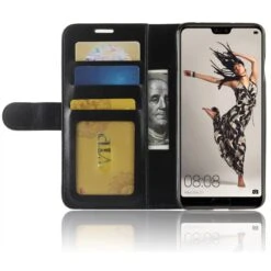 Etui Portefeuille Huawei P20 Pro Similicuir Noir -All For Phone Magasin etui huawei p20 pro frac2462 7
