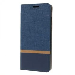 Etui Portefeuille Huawei P30 Lite Style Tissus Bleu -All For Phone Magasin etui huawei p30 lite frac3035 2