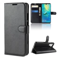 Etui Portefeuille Huawei P30 Pro Simili Cuir Noir