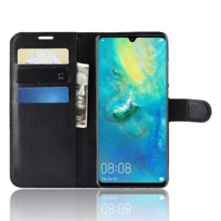 Etui Portefeuille Huawei P30 Pro Simili Cuir Noir -All For Phone Magasin etui huawei p30 pro frac2990 5