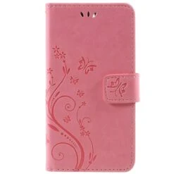 Etui Huawei Y5 2017 Et Y6 2017 Portefeuille Rose
