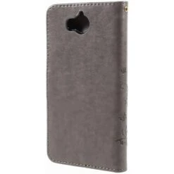 Etui Huawei Y5 2017 Et Y6 2017 Portefeuille Gris -All For Phone Magasin etui huawei y5 2017 frac1887 2