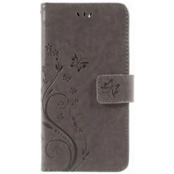 Etui Huawei Y5 2017 Et Y6 2017 Portefeuille Gris