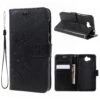 Étui Portefeuille Huawei Y5 2017 Et Y6 2017 Papillon Noir