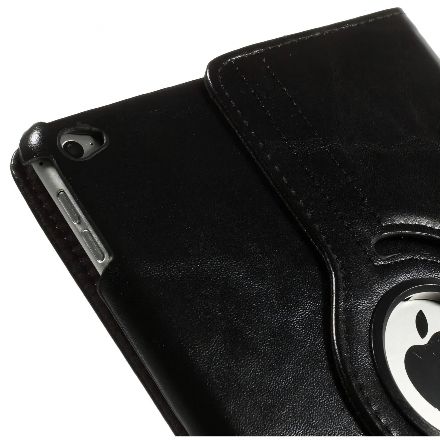 Housse IPad Air 2 à Rotation 360° Aspect Simili Cuir Noir 11 Housse IPad Air 2 à Rotation 360° Aspect Simili Cuir Noir – Image 9