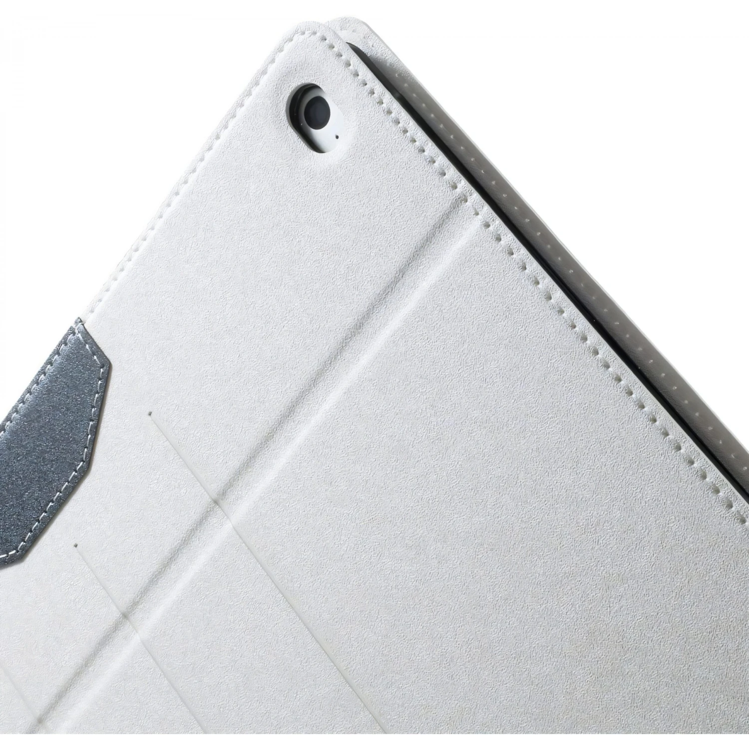 Housse IPad Air 2 Simili-cuir Blanc 4 Housse IPad Air 2 Simili-cuir Blanc – Image 2