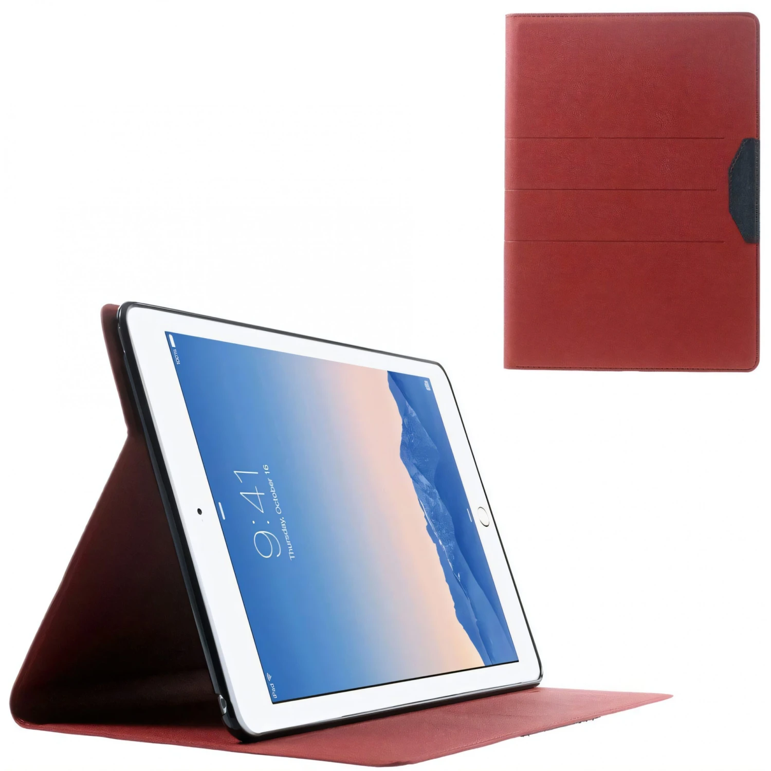 Housse IPad Air 2 Simili-cuir Rouge 3 Housse IPad Air 2 Simili-cuir Rouge