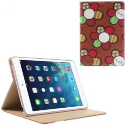 Etui IPad Mini Et IPad Mini 2 Fleurs En Couleur Rouge