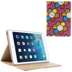 Etui IPad Mini Et IPad Mini 2 Fleurs En Couleur Fushia
