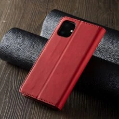 Etui Portefeuille IPhone 11 Silky Touch - Protection Intégrale FORWENW - Rouge -All For Phone Magasin etui iphone 11 frac3376 7