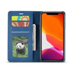 Etui Portefeuille IPhone 11 Silky Touch - Protection Intégrale FORWENW - Bleu -All For Phone Magasin etui iphone 11 frac3377 3