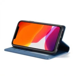 Etui Portefeuille IPhone 11 Silky Touch - Protection Intégrale FORWENW - Bleu -All For Phone Magasin etui iphone 11 frac3377 4