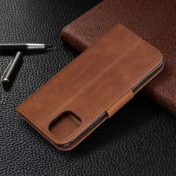 Étui Portefeuille IPhone 11 - Simili Cuir Marron -All For Phone Magasin etui iphone 11 frac4081 7