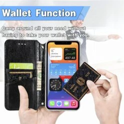 Etui IPhone 12 Et 12 Pro Mandala Flower Noir -All For Phone Magasin etui iphone 12 frac3851 10