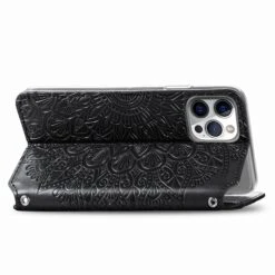 Etui IPhone 12 Et 12 Pro Mandala Flower Noir -All For Phone Magasin etui iphone 12 frac3851 6