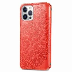Etui IPhone 12 Et 12 Pro Mandala Flower Rouge -All For Phone Magasin etui iphone 12 frac3852 3