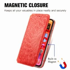 Etui IPhone 12 Et 12 Pro Mandala Flower Rouge -All For Phone Magasin etui iphone 12 frac3852 9